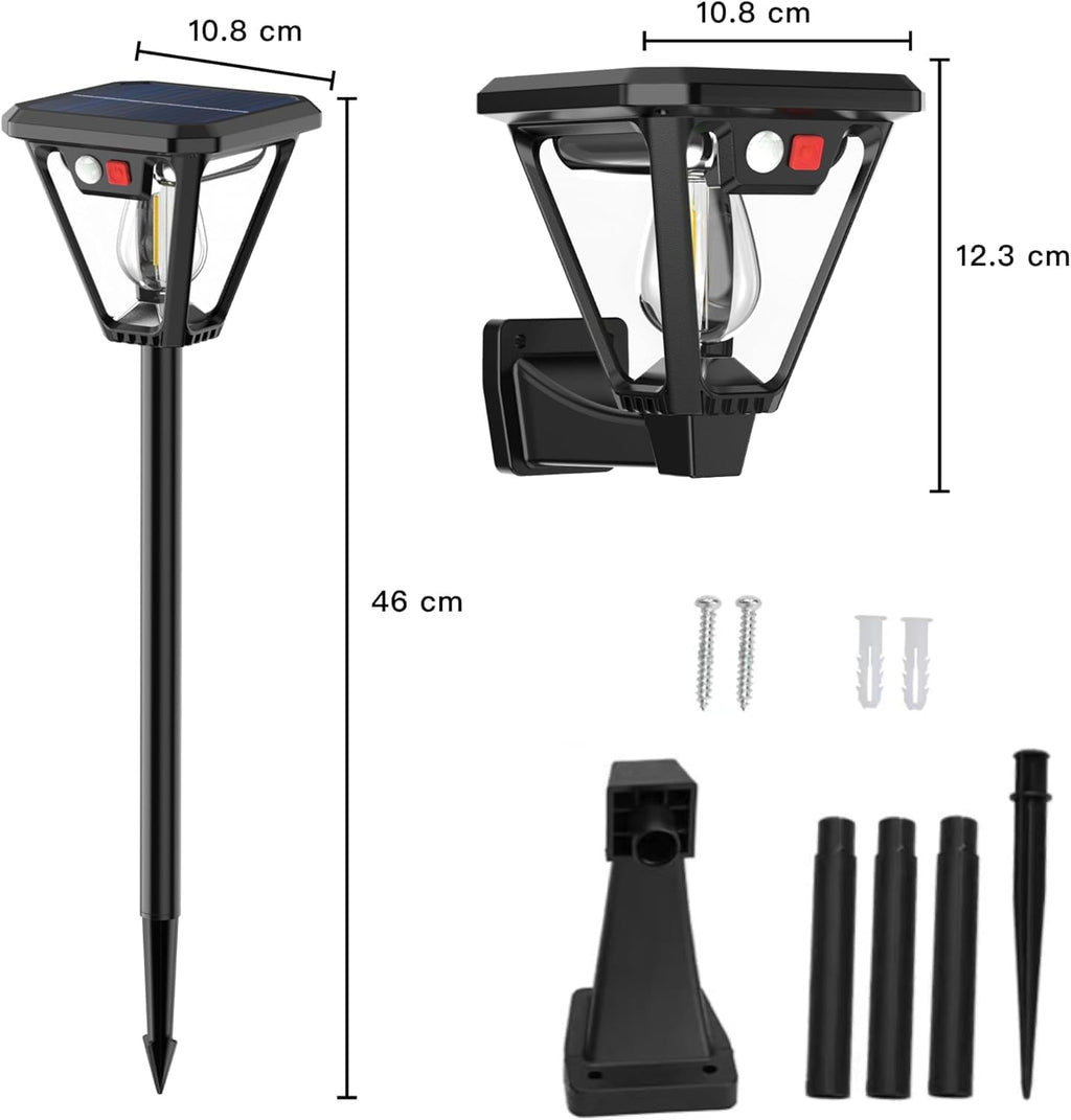 WIDEWINGS Solar LED Outdoor Light with Motion Sensor